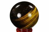 Polished Tiger's Eye Sphere #148908-1